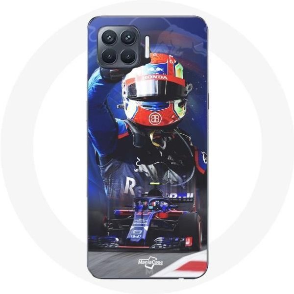 Funda Para Oppo A93 FóRmula 1 Pierre Gasly Piloto De Carreras F1 Rojo Azul-image