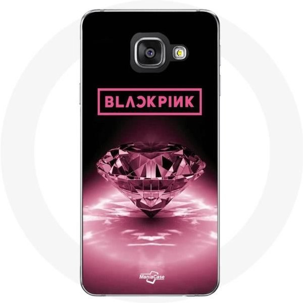Coque Maniacase Pour Samsung Galaxy A3 2017 Blackpink Diamond Noir Et Rose-image