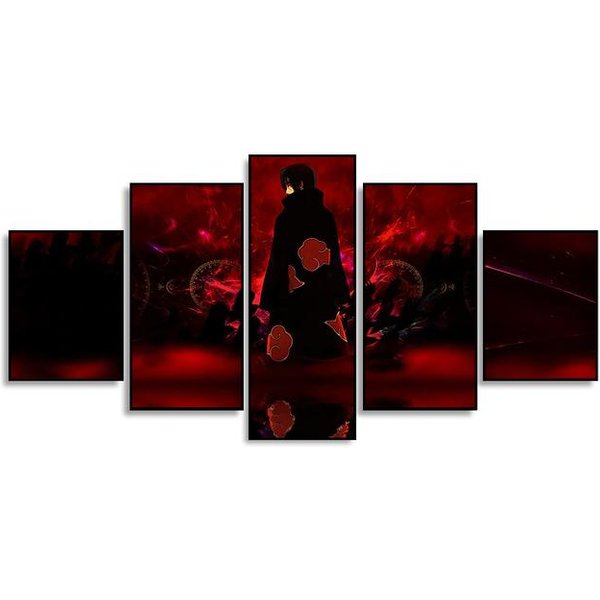 5 Zdjęć Plakat Sasuke Ltachi Charakter Dekoracyjne Malarstwo PokóJ DziecięCy Sztuka śCienna Wydruki Nowoczesny WystróJ Domu Obraz Na PłóTnie Bez Ramki 30X40Cm*2 30X60Cm*2 30X80Cm*1 No Frame-image