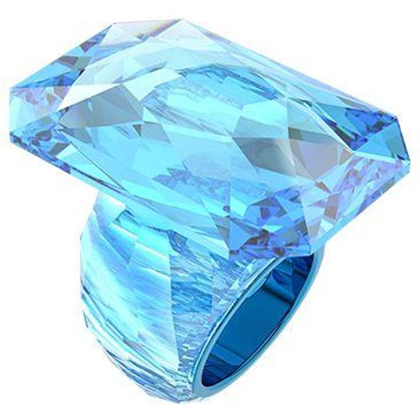 Anillo De Cristal ImitacióN Octogonal Lucent Grande Swarovski Anillos Para Mujer Azul 5600223 55 Blue-image