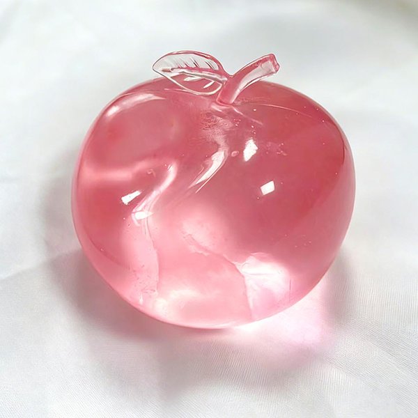 RóżOwa Zabawka Squishy JabłKo MięKka Powolny OdbióR Redukcja Stresu Ukojenie LęKu Zabawka Fidget Sensoryczna Zabawna UspokajająCa Idealny Prezent Pink-image