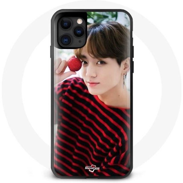 Funda - Maniacase - Iphone 13 Pro Max - Negro - Flexible - BTS Jungkook Concepto Foto Negro-image