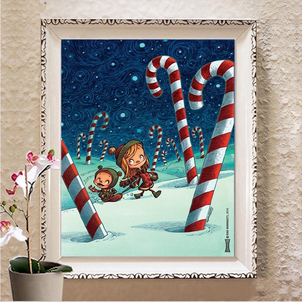 Kit De Pintura De Diamantes 5D DIY Punto De Cruz Bordado Completo Con Diamantes Mosaico De Imagen Con PedreríA DecoracióN Del Hogar Regalo Full Square 20X30CM-image