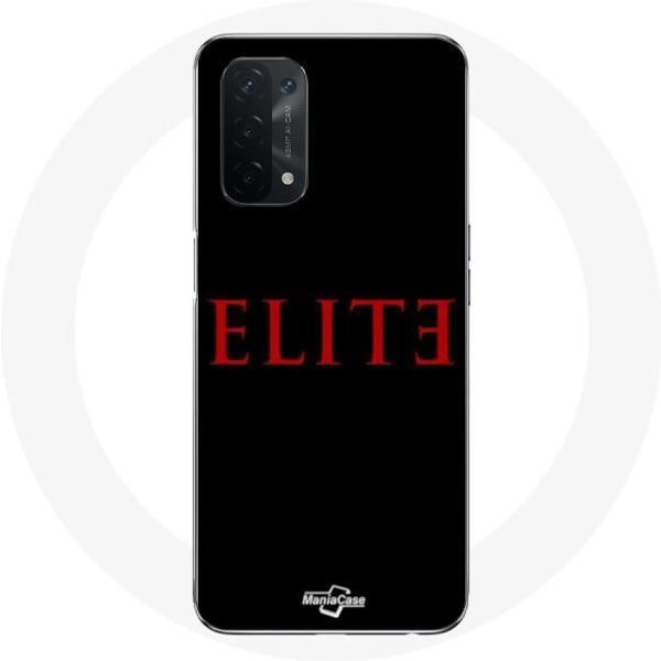 Funda - Maniacase - Oppo A74 5G - Flexible - Logo Rojo - Fondo Negro Negro-image