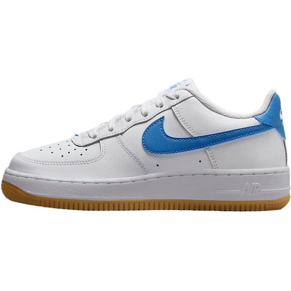 Nike Air Force 1 Low BiałE Guma JasnobrąZowe Niebieskie Beyond (Gs) 35.5 White-image