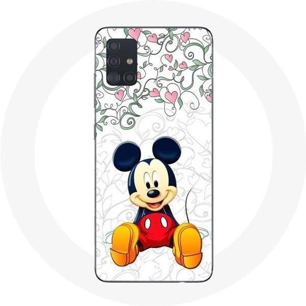 Funda De TeléFono - Maniacase - Samsung Galaxy A51 - Mickey Mouse - Flores - Corazones Puro-image