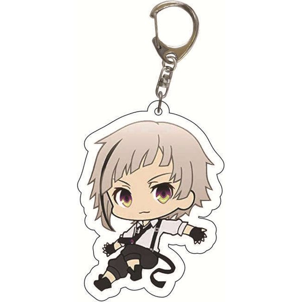 KreskóWka Nakajima Atsushi Dazai Osamu Bungo Stray Dogs Akrylowy Breloczek Wisiorek Do Plecaka Ucznia Akcesoria Animacyjne Prezenty Beige-image