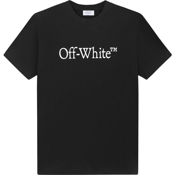 Camiseta De Skate Big Bookish Off-White Negro/Blanco Tops Para Hombre OMAA120C99JER0081001 S Black-image