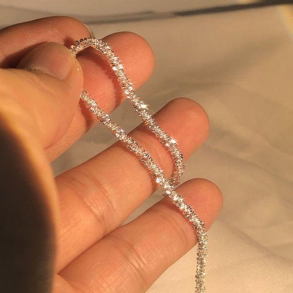 Pulsera SóLida De Plata De Ley 925 Con Hebilla Cuadrada De 10Mm Y Cadena Lateral Para Hombre Y Mujer, Abalorio Para Fiesta, Regalo, JoyeríA De Moda Para Boda Brown-image
