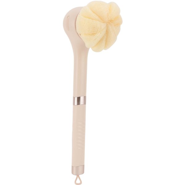Cepillo EléCtrico Corporal 6 Cabezales 3 Velocidades Mango Desmontable IPX6 Recargable Cepillo Exfoliante Corporal Para Ducha Amarillo-image