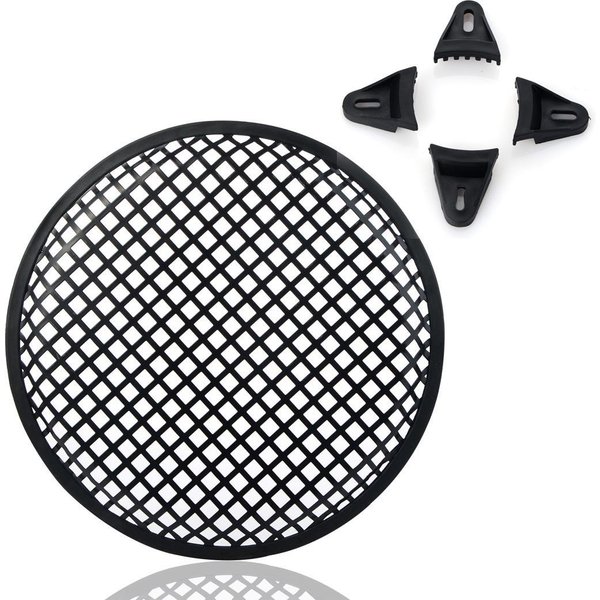 Cubierta De Malla Para Bocina De Coche Redonda De 8 Pulgadas Cubierta De Rejilla De Altavoz De Malla MetáLica Protector De Bocina-image