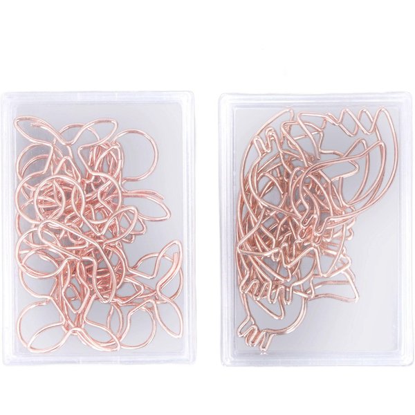 100 Piezas Lindos Clips De Papel Estilo Cereza Colibrí Metal Galvanizado Color Oro Clips Para Planificador Para White-image