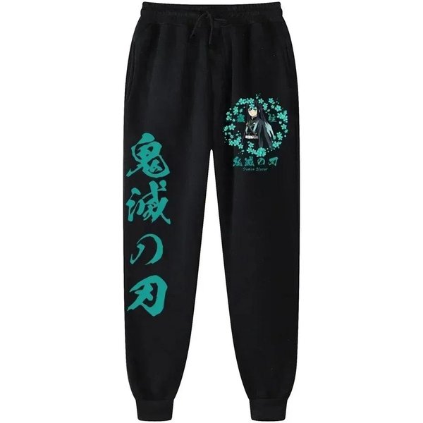 Demon Slayer Blade Spodnie DłUgie Z Nadrukiem MęSkie Outdoorowe Sportowe Fitness Joggingowe Casualowe Spodnie MęSkie ŚCiąGane Polarowe Spodnie Dresowe 3XL-image
