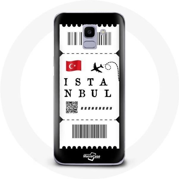 Funda Para Samsung Galaxy A8 2018 Billete De AvióN Estambul TurquíA-image