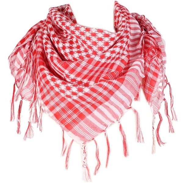 Keffiyeh ÉTnico PañUelo Para La Cabeza Con Flecos Hijab Arafat Shemagh PañUelo Cubre Rostro ÁRabe ProteccióN Contra El Polvo Para La Cabeza Bandana Musulmana ÁRabe Chal-image