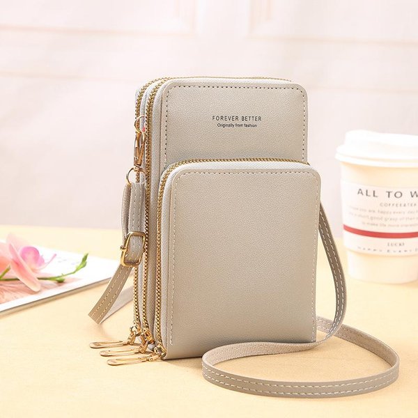 Torebka Na Telefon KomóRkowy MałA Torba Na Ramię Torba Na Telefon KomóRkowy Moda Codzienne UżYtkowanie Etui Na Karty Mini Torba Na Ramię Dla Kobiet Beige-image