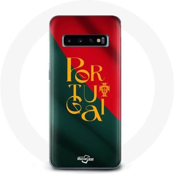 Funda - Maniacase - Samsung Galaxy S10 - Bandera De Portugal - Flexible - Mixta Amarillo-image