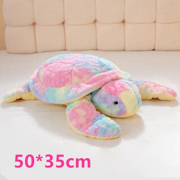 Juguete De Peluche De Tortuga Kawaii Relleno Animal Suave Almohada CojíN De Tortuga Marina DecoracióN Del Hogar Regalo De CumpleañOs Para NiñOs NiñAs-image