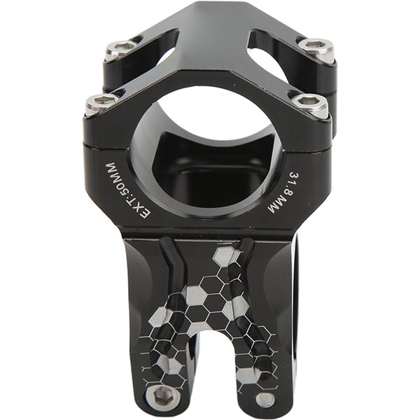 Mostek Rowerowy Ze Stopu Aluminium Rower Czarny Pusty KróTki Mostek Akcesoria Do Roweru GóRskiego Roweru SkłAdanego Roweru Fixie Roweru Szosowego Black-image