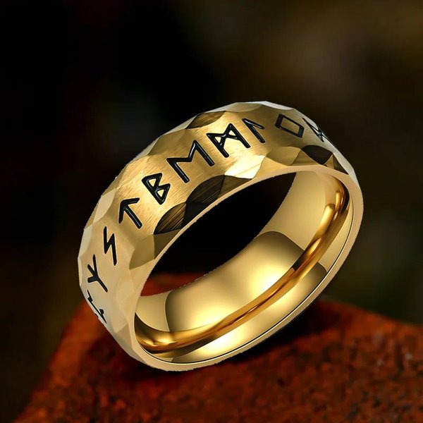 Vintage Odin Norse Viking Amulet Runiczne PierśCienie Dla MężCzyzn Fajny Stal Nierdzewna Celtycki WęZeł PierśCień ŚLubny BiżUteria Walentynki Prezenty 11-image