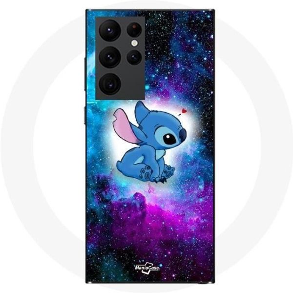 Etui - Maniacase - Samsung Galaxy S23 Ultra - Czarne - ŚCieg Ohana - MięKkie-image