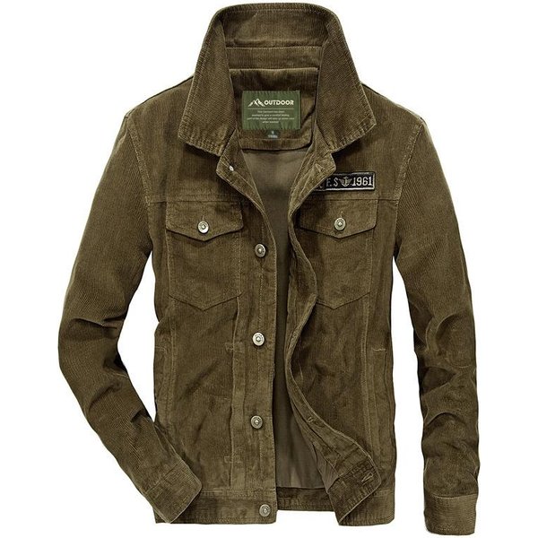 Chaqueta Nueva De OtoñO Para Hombre, Informal, De Mediana Edad, Con Solapa Y MúLtiples Bolsillos, Chaqueta De Gran TamañO Para Hombre, Chaqueta De Trabajo Con MúLtiples Bolsillos Xxxl Black-image