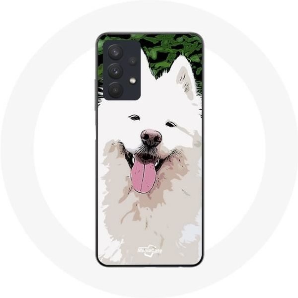 Funda - Maniacase - Samsung Galaxy A32 5G - Flexible - Samoyedo - Blanco Blanco-image