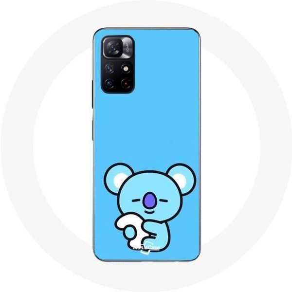 Funda - BTS - Xiaomi Redmi Note 11S 5G - Flexible - Blanca - BT21 Koya-image