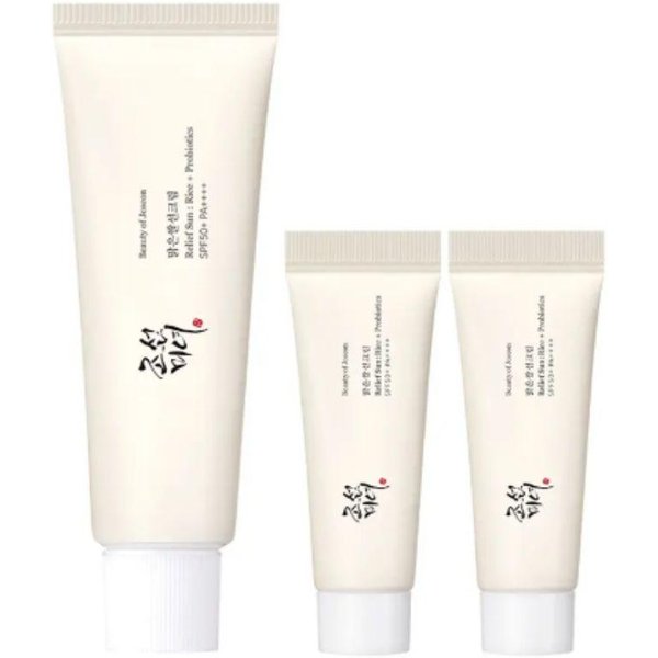Beauty of Joseon Crema Solar De Arroz Transparente SPF50+ Pa++++ ProteccióN UV Hidratante Protector Solar 50Ml Set De Regalo (+10Ml X 2 De Regalo) White-image