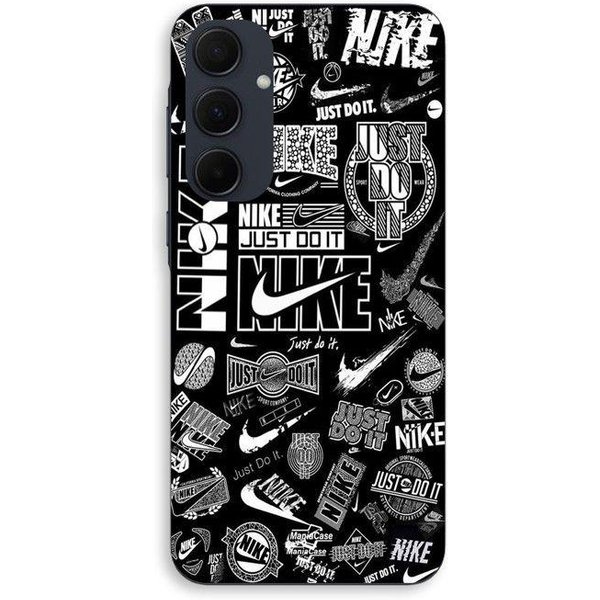 Etui Na Telefon - Maniacase - Samsung Galaxy A35 - Silikonowe - Czarno-BiałE - Graffiti BiałY-image
