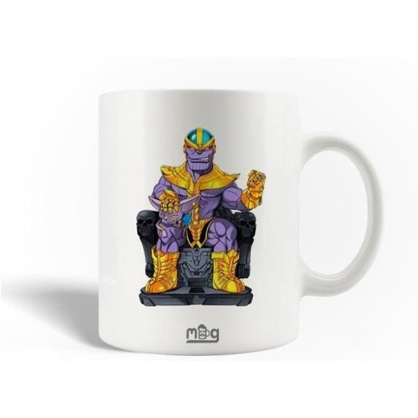 Taza De CeráMica - Thanos - 30Cl - Blanca - Apta Para Lavavajillas - Altura 9,5 Cm-image