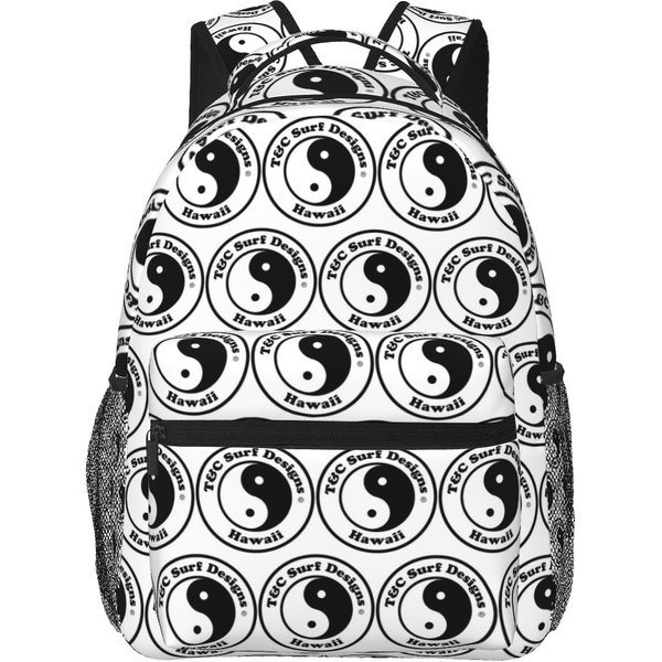 T And C Surf Bite EM Back Town And Country Surf Hawaii Mochila Estudiante Bolso Escolar Mochila De DíA Para Hombres Mujeres Mochila Para Libros Bolsos De Hombro One Size-image