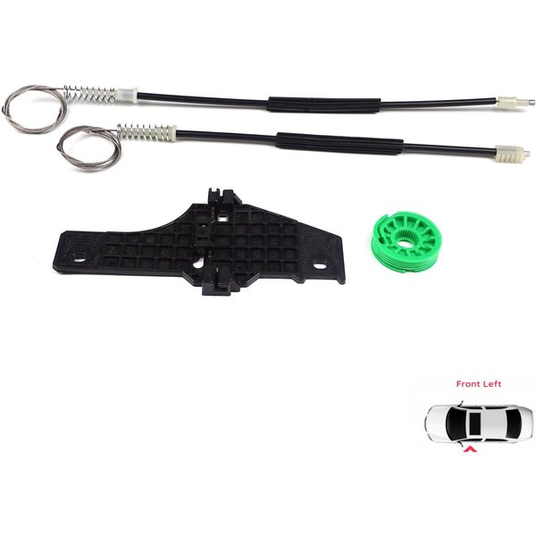 BWR5144 Kit De ReparacióN De Elevalunas EléCtrico Puerta Delantera Izquierda Para Peugeot 307 3A/C 3E 3H 2001-2008 4/5 Puertas 9634456980-image