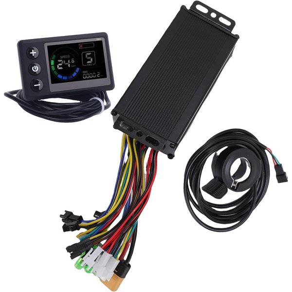 Kit Controlador Bicicleta EléCtrica 36V 48V 22A Controlador Senoidal De 3 Modos Panel De Pantalla LCD S869 130X Pulgar-image