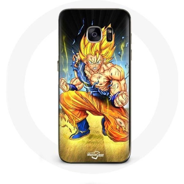 Funda Para Samsung Galaxy S6 Son Goku Dragon Ball Cuerpo Enojado-image