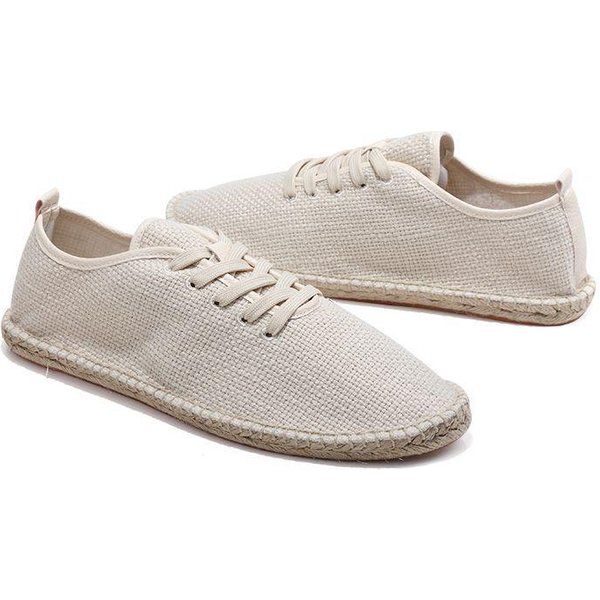MęSkie Buty OddychająCe Buty Rybackie PłAskie PłóCienne PłóCienne Buty Ze SłOmy MęSkie OddychająCe Codzienne MałE BiałE Buty 43-image