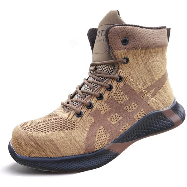 Buty Robocze Ochronne MęSkie Buty Zimowe Niezniszczalne Buty Robocze MęSkie Buty Robocze Ze Stalowym Noskiem AntypośLizgowe Trampki Robocze CiepłE Buty Futrzane 40-image