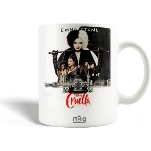 Taza De CeráMica - Cruella - 30Cl - Blanco - Apto Para Lavavajillas - Altura 9,5 Cm-image