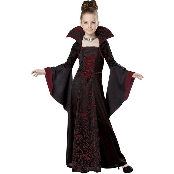 Dziewczynka Panna MłOda Duch Halloween Cosplay Przebranie WystęP Dziecko Gotycki Czarny Kostium Wieczorowy Dzieci Karnawał Ubrania Prezenty 11-12T(150)-image