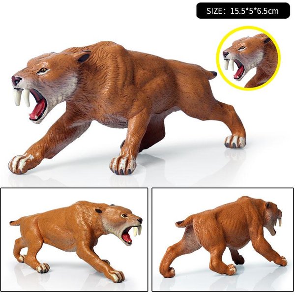 Oenux Original Animales Salvajes Africanos SimulacióN Tigre De Bengala Salvaje Tigre Siberiano Tigre Blanco LeóN Modelo De PVC Juguetes Educativos-image