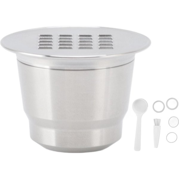 CáPsula De Café Recargable Reutilizable Filtro De CáPsula De Café Acero Inoxidable Para MáQuina Cafetera-image