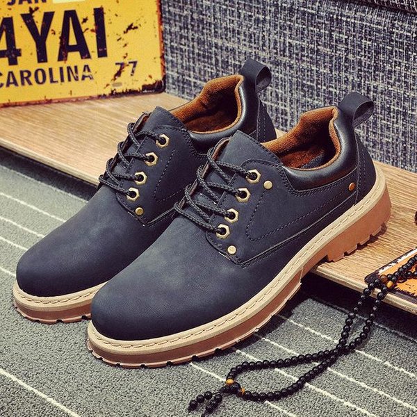 Zapatos Casuales De Cuero De Estilo Conciso Para Hombre, Primavera OtoñO, Punta Redonda, Sin Cordones, Con Plataforma, Transpirables 43 Negro-image