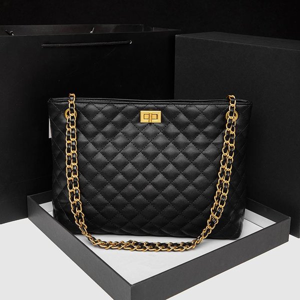 Bolso De CelosíA De Diamantes De Gran Capacidad Para Mujer Bolso De Cadena De Hombro Con Fragancia PequeñA Bolso Tote Diario Cruzado Gray-image