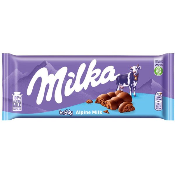 Milka Chocolate Con Leche Bubbly 90 G-image