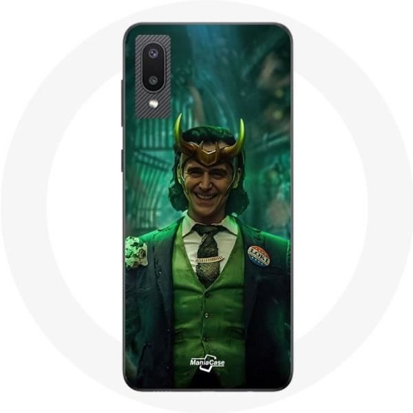 Funda Para Samsung Galaxy A02 Loki Thor Ragnarok Con Casco PóSter Personaje Serie Temporada 1 - Maniacase-image