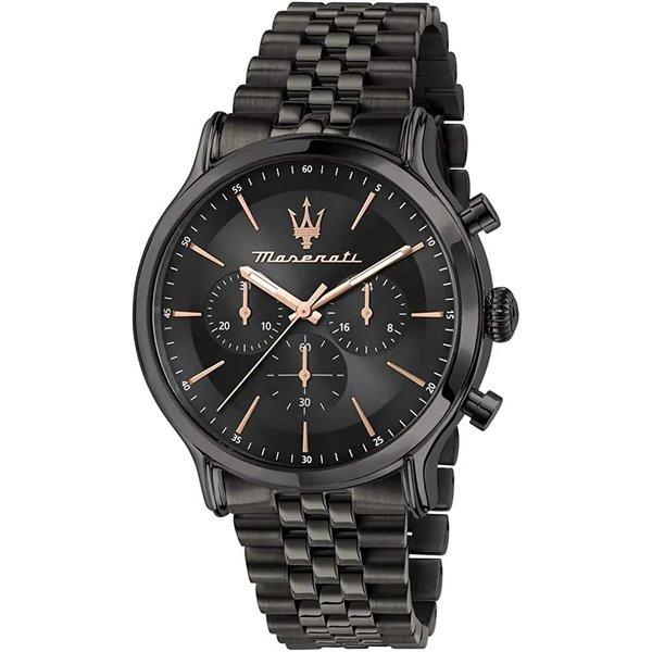 Maserati Epoca Czarny Antracytowy Metalowy MęSki Kwarcowy Chronograf R8873618019 Czarny-image