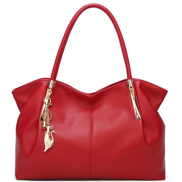 Bolso De Mano Moderno Y Elegante, Nuevo Bolso VersáTil Europeo Y Americano Para Mujer, Bolso Sencillo Y De Gran Capacidad Para Mamá, Bolso Cruzado De Moda BorgoñA-image