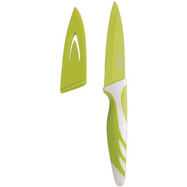 Ibili 727608 Couteau De Cuisine MultifuncióN Antiar, Inox, Verde, 25 X 8 X 2 Cm-image
