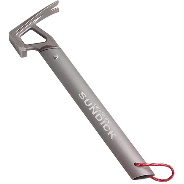 Martillo Para Tienda De CampañA Al Aire Libre, Tienda De CampañA De Acero Inoxidable, Extractor De Clavos, Accesorio De Clavija Plata-image