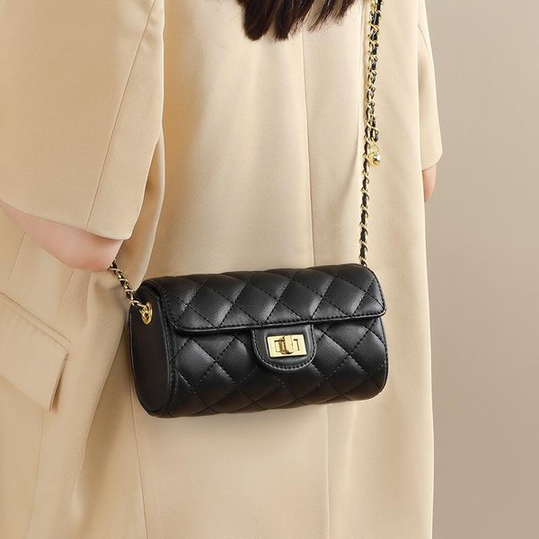 Nowa Jesienno-Zimowa Damska Torba Z Prawdziwej SkóRy, Torba Na ŁAńCuszku, Torba Crossbody, Wysokiej Klasy Torba Na Ramię W Stylu MałEgo Zapachu-image